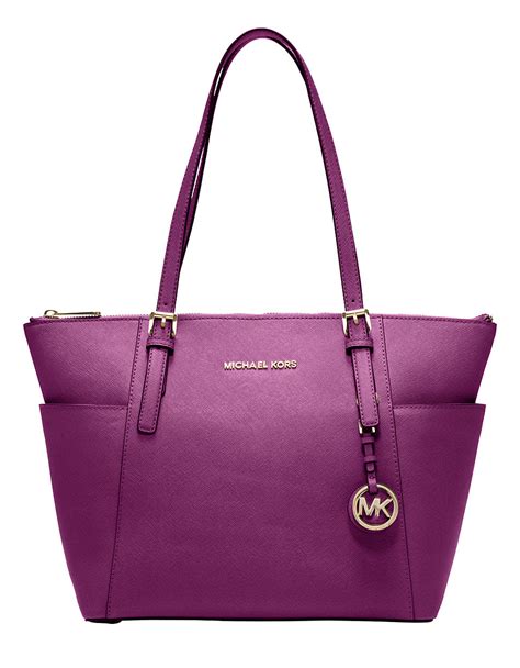 michael kors jet set bag purple|michael kors jet set collection.